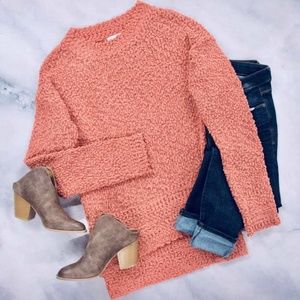 Coral Popcorn Sweatshirt